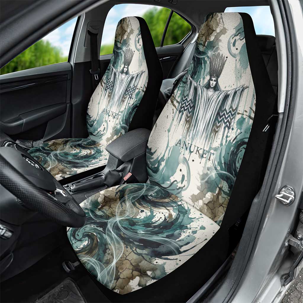 Anuket Egyptian Car Seat Cover Goddess of the Nile Flowing Water Gazelle Spirit The Embracer