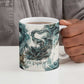 Anuket Egyptian Ceramic Mug Goddess of the Nile Flowing Water Gazelle Spirit The Embracer