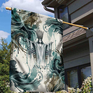 Anuket Egyptian Garden Flag Goddess of the Nile Flowing Water Gazelle Spirit The Embracer