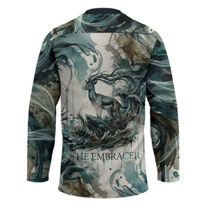 Anuket Egyptian Hockey Jersey Goddess of the Nile Flowing Water Gazelle Spirit The Embracer