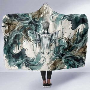 Anuket Egyptian Hooded Blanket Goddess of the Nile Flowing Water Gazelle Spirit The Embracer