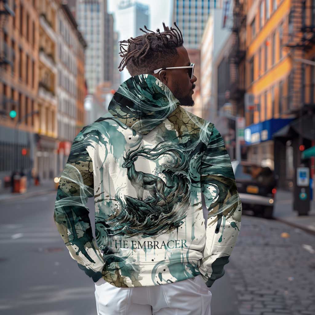 Anuket Egyptian Hoodie Goddess of the Nile Flowing Water Gazelle Spirit The Embracer