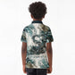 Anuket Egyptian Kid Polo Shirt Goddess of the Nile Flowing Water Gazelle Spirit The Embracer