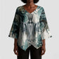 Anuket Egyptian Kimono Sleeve Blouse Goddess of the Nile Flowing Water Gazelle Spirit The Embracer