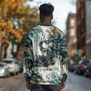 Anuket Egyptian Long Sleeve Shirt Goddess of the Nile Flowing Water Gazelle Spirit The Embracer