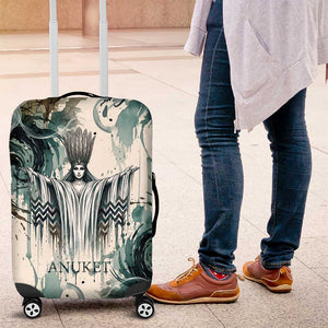 Anuket Egyptian Luggage Cover Goddess of the Nile Flowing Water Gazelle Spirit The Embracer