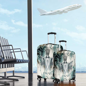 Anuket Egyptian Luggage Cover Goddess of the Nile Flowing Water Gazelle Spirit The Embracer