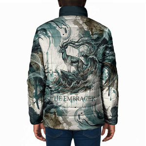 Anuket Egyptian Padded Jacket Goddess of the Nile Flowing Water Gazelle Spirit The Embracer
