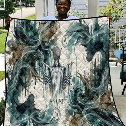 Anuket Egyptian Quilt Goddess of the Nile Flowing Water Gazelle Spirit The Embracer