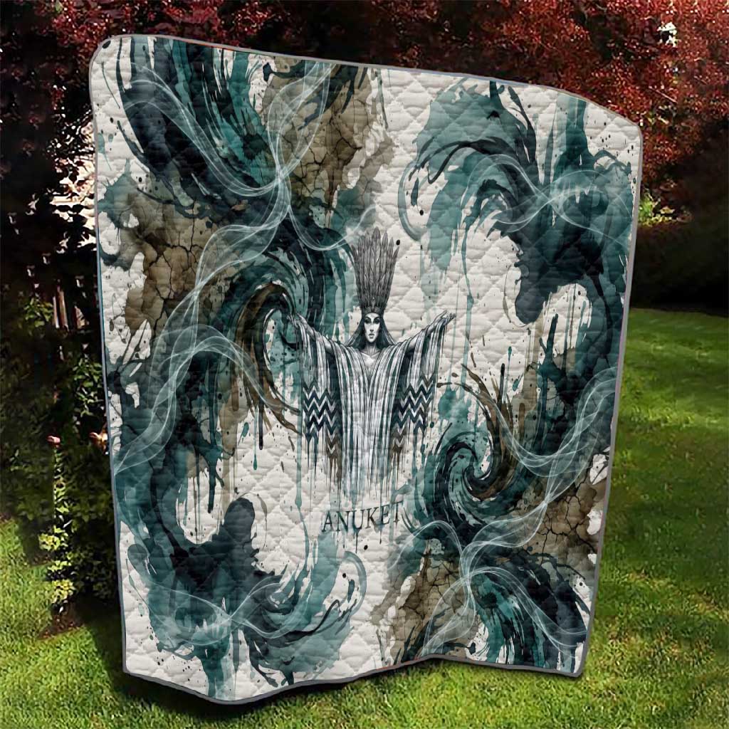 Anuket Egyptian Quilt Goddess of the Nile Flowing Water Gazelle Spirit The Embracer