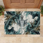 Anuket Egyptian Rubber Doormat Goddess of the Nile Flowing Water Gazelle Spirit The Embracer