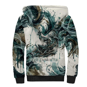 Anuket Egyptian Sherpa Hoodie Goddess of the Nile Flowing Water Gazelle Spirit The Embracer