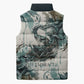 Anuket Egyptian Sleeveless Puffer Jacket Goddess of the Nile Flowing Water Gazelle Spirit The Embracer