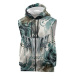 Anuket Egyptian Sleeveless Zip Hoodie Goddess of the Nile Flowing Water Gazelle Spirit The Embracer
