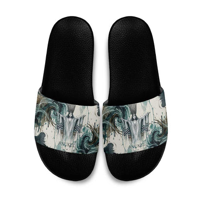 Anuket Egyptian Slide Sandals Goddess of the Nile Flowing Water Gazelle Spirit The Embracer