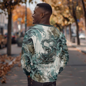 Anuket Egyptian Sweatshirt Goddess of the Nile Flowing Water Gazelle Spirit The Embracer