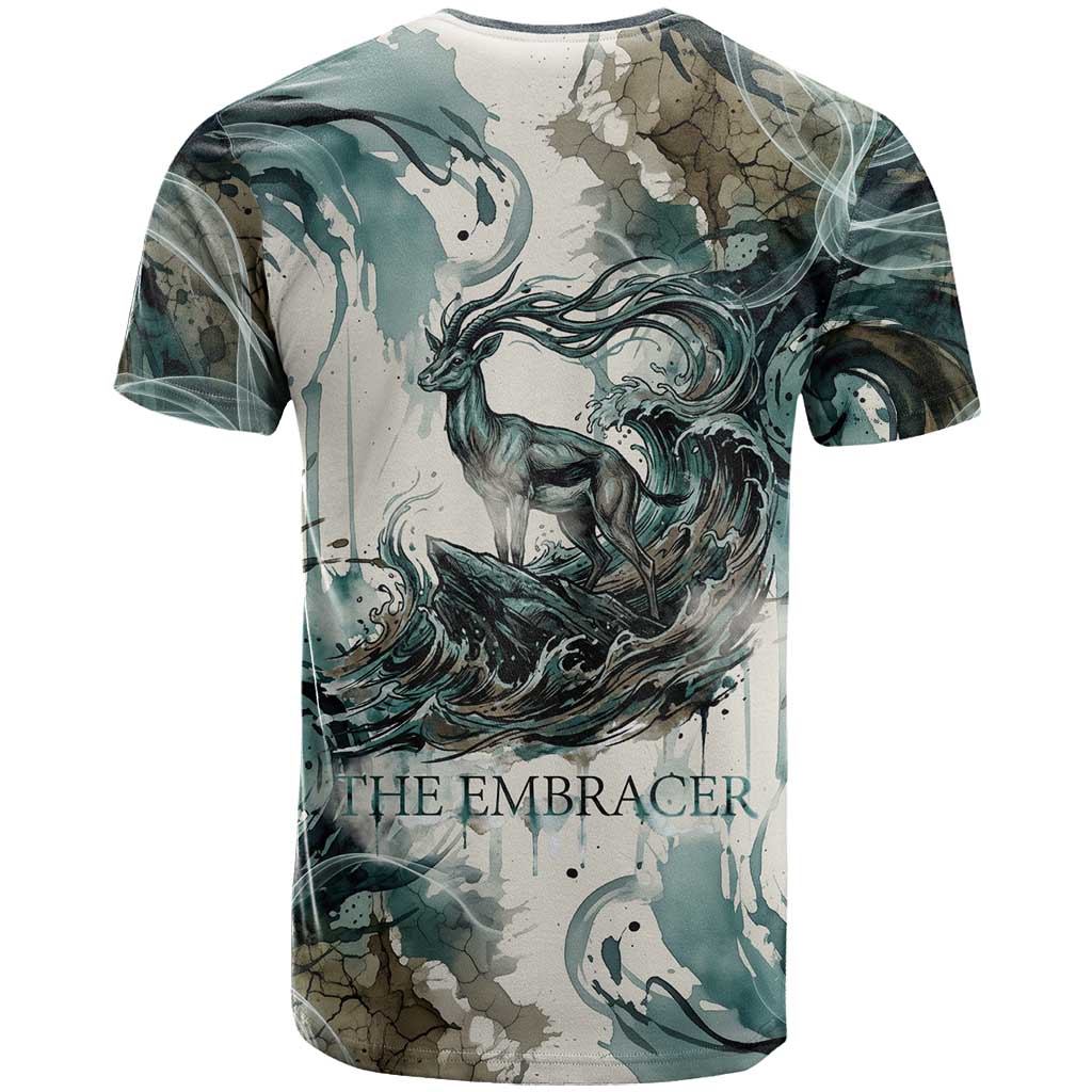 Anuket Egyptian T shirt Goddess of the Nile Flowing Water Gazelle Spirit The Embracer