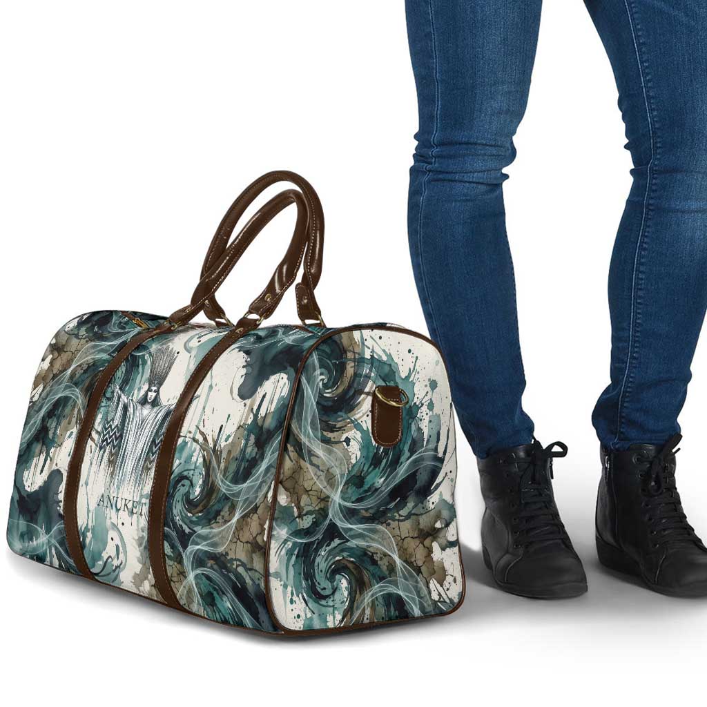 Anuket Egyptian Travel Bag Goddess of the Nile Flowing Water Gazelle Spirit The Embracer