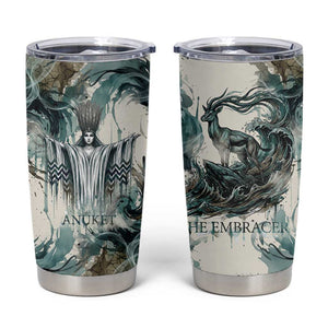Anuket Egyptian Tumbler Cup Goddess of the Nile Flowing Water Gazelle Spirit The Embracer