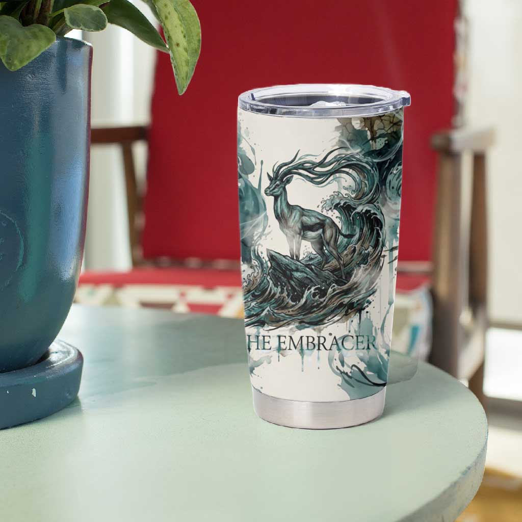 Anuket Egyptian Tumbler Cup Goddess of the Nile Flowing Water Gazelle Spirit The Embracer