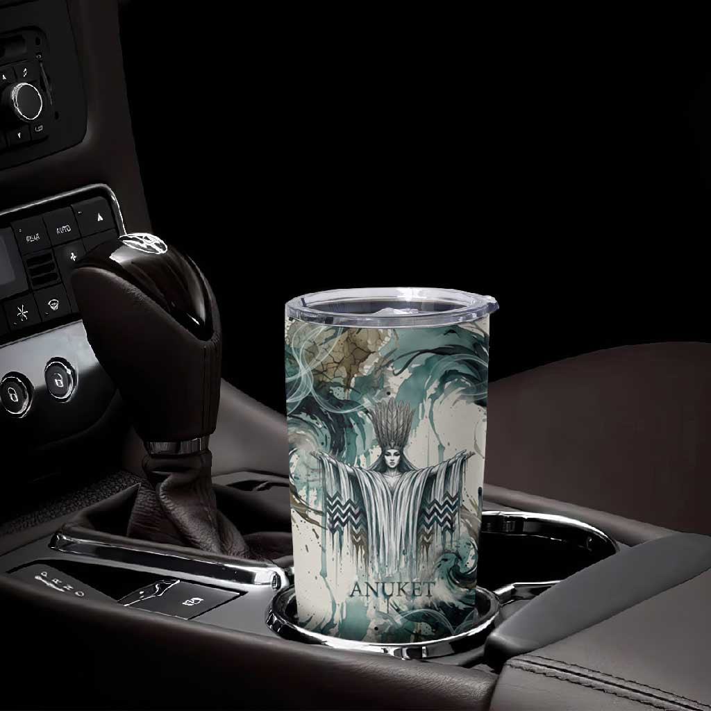 Anuket Egyptian Tumbler Cup Goddess of the Nile Flowing Water Gazelle Spirit The Embracer