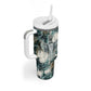 Anuket Egyptian Tumbler With Handle Goddess of the Nile Flowing Water Gazelle Spirit The Embracer