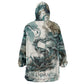 Anuket Egyptian Wearable Blanket Hoodie Goddess of the Nile Flowing Water Gazelle Spirit The Embracer