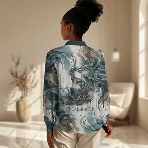 Anuket Egyptian Women Casual Shirt Goddess of the Nile Flowing Water Gazelle Spirit The Embracer