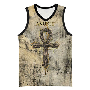Anuket Basketball Jersey Egyptian Queen of the Cataracts Ankh Symbol