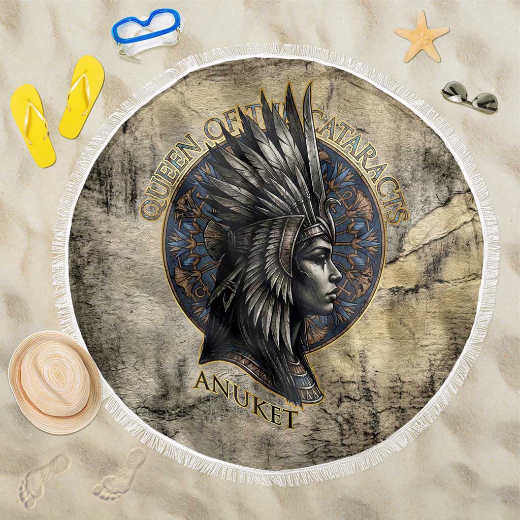 Anuket Beach Blanket Egyptian Queen of the Cataracts Ankh Symbol