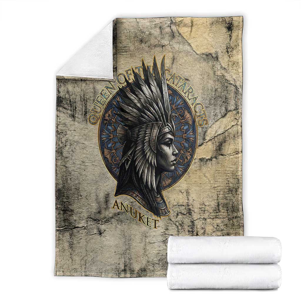 Anuket Blanket Egyptian Queen of the Cataracts Ankh Symbol
