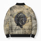 Anuket Bomber Puffer Jacket Egyptian Queen of the Cataracts Ankh Symbol