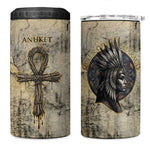 Anuket 4 in 1 Can Cooler Tumbler Egyptian Queen of the Cataracts Ankh Symbol