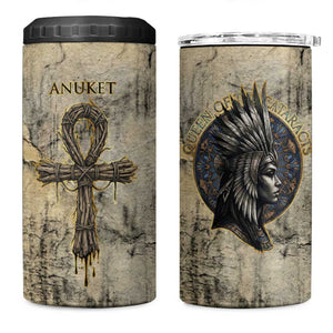 Anuket 4 in 1 Can Cooler Tumbler Egyptian Queen of the Cataracts Ankh Symbol