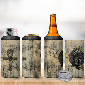Anuket 4 in 1 Can Cooler Tumbler Egyptian Queen of the Cataracts Ankh Symbol