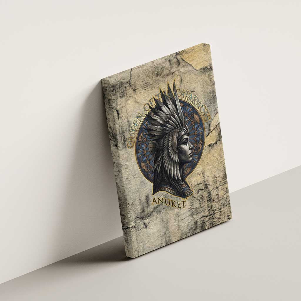 Anuket Canvas Wall Art Egyptian Queen of the Cataracts Ankh Symbol