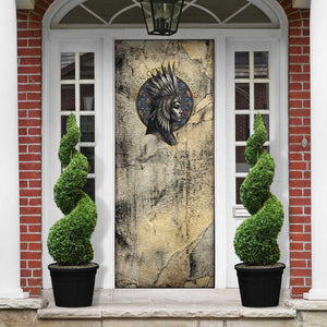 Anuket Door Cover Egyptian Queen of the Cataracts Ankh Symbol