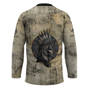Anuket Hockey Jersey Egyptian Queen of the Cataracts Ankh Symbol