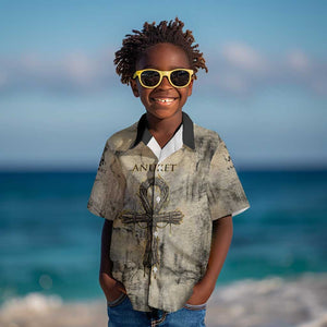 Anuket Kid Hawaiian Shirt Egyptian Queen of the Cataracts Ankh Symbol