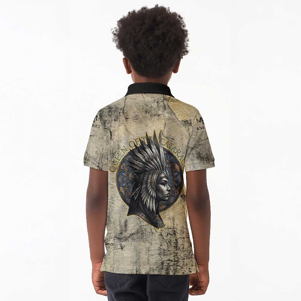 Anuket Kid Polo Shirt Egyptian Queen of the Cataracts Ankh Symbol
