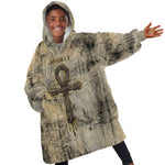 Anuket Kid Wearable Blanket Hoodie Egyptian Queen of the Cataracts Ankh Symbol