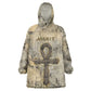 Anuket Kid Wearable Blanket Hoodie Egyptian Queen of the Cataracts Ankh Symbol