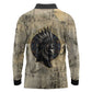 Anuket Long Sleeve Polo Shirt Egyptian Queen of the Cataracts Ankh Symbol