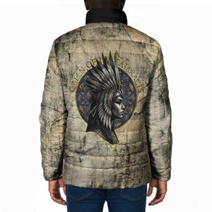 Anuket Padded Jacket Egyptian Queen of the Cataracts Ankh Symbol