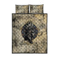 Anuket Quilt Bed Set Egyptian Queen of the Cataracts Ankh Symbol