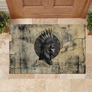 Anuket Rubber Doormat Egyptian Queen of the Cataracts Ankh Symbol