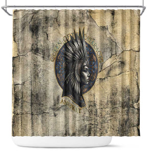 Anuket Shower Curtain Egyptian Queen of the Cataracts Ankh Symbol