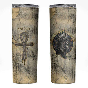 Anuket Skinny Tumbler Egyptian Queen of the Cataracts Ankh Symbol