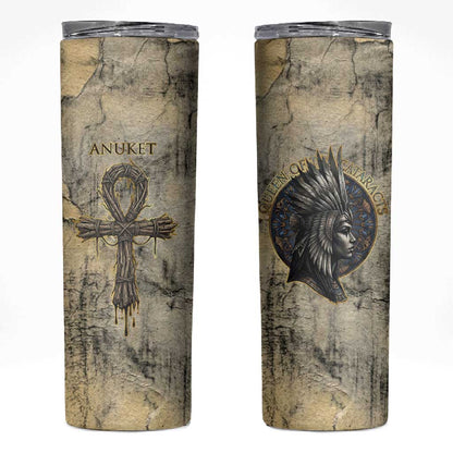 Anuket Skinny Tumbler Egyptian Queen of the Cataracts Ankh Symbol