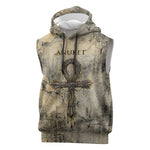 Anuket Sleeveless Hoodie Egyptian Queen of the Cataracts Ankh Symbol
